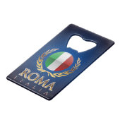 Rome Creditkaart Flessenopener (Voorkant Gekanteld)
