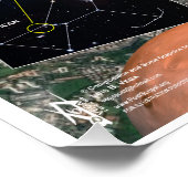 Rome Cydonia Orion sterrenkaart Perfect Poster (Hoek)