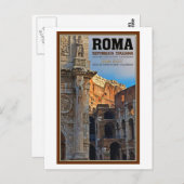 Rome - de Arch Constantine en het Colosseum Briefkaart (Voorkant / Achterkant)