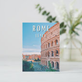 Rome, de stad Dolce Vita en de Italiaanse charme Briefkaart (Staand voorkant)