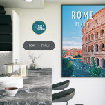 Rome, de stad Dolce Vita en de Italiaanse charme Poster<br><div class="desc">Rome is de hoofdstad van Italië. Het ligt in het centrum van het Italiaanse schiereiland,  vlak bij de Tyrreense Zee,  en is ook de hoofdstad van de regio Lazio.</div>