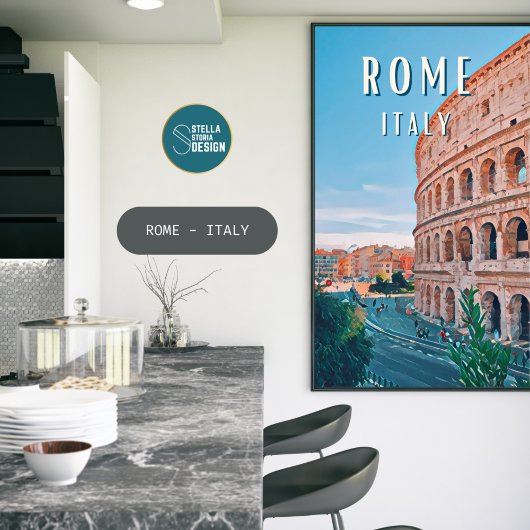Rome, de stad Dolce Vita en de Italiaanse charme Poster