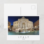 Rome, de Trevifontein, Italië Briefkaart (Voorkant / Achterkant)