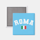 Rome Distressed Athletic Typography Een Italiaanse Magneet (Voorkant / Achterkant)
