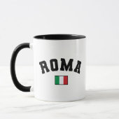 Rome Distressed Athletic Typography Een Italiaanse Mok (Links)