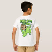Rome-Dive Ptero Cute Dinosaur & Colosseum Travel A T-shirt (Achterkant volledig)