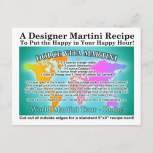 Rome Dolce Vita World Tour Martini Recept Kaart