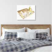 Rome. Domus Canvas Afdruk (Insitu (Slaapkamer))