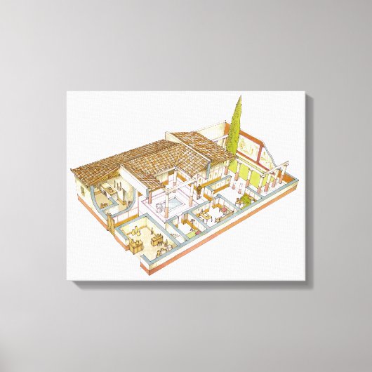 Rome. Domus Canvas Afdruk (Voorkant)