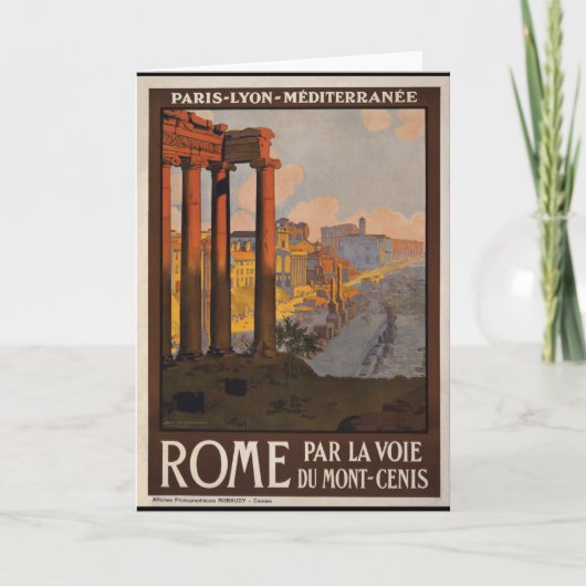 Rome door mont-Cenis Kaart (Voorkant)