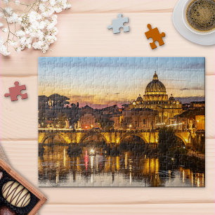 Rome door Night Vaticaan Puzzle Legpuzzel