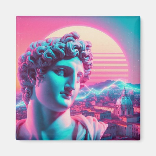 Rome | Ethereal Dreamy Urban Vaporwave Retrowave Magneet (Voorkant)
