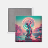 Rome | Ethereal Dreamy Urban Vaporwave Retrowave Magneet (Voorkant / Achterkant)