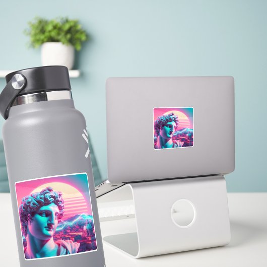 Rome | Ethereal Sculpture Vaporwave Retrowave Sticker