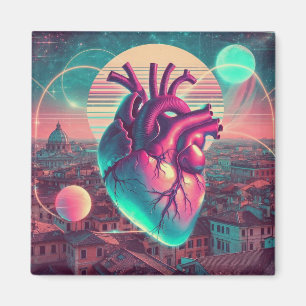 Rome Ethische Dromerige Stedelijke Vaporwave Ret Magneet