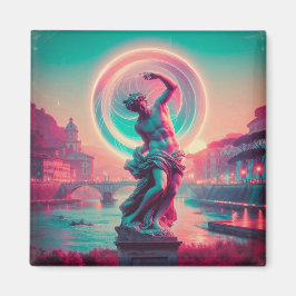 Rome | Ethische Droomstad Urban Vaporwave Retrowav Magneet