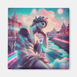 Rome | Ethische Droomstedelijke Vaporwave Retrowav Magneet