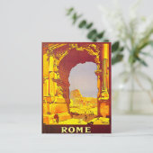 Rome Express Railway  Italy Travel Briefkaart (Staand voorkant)