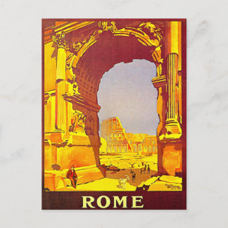 Rome Express Railway Italy Travel Briefkaart