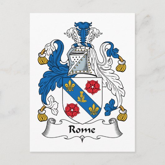Rome Family Crest Briefkaart (Voorkant)