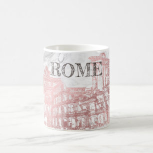 ROME, FAUX ROOS GOLD+MARBLE REIS KOFFIEMOK