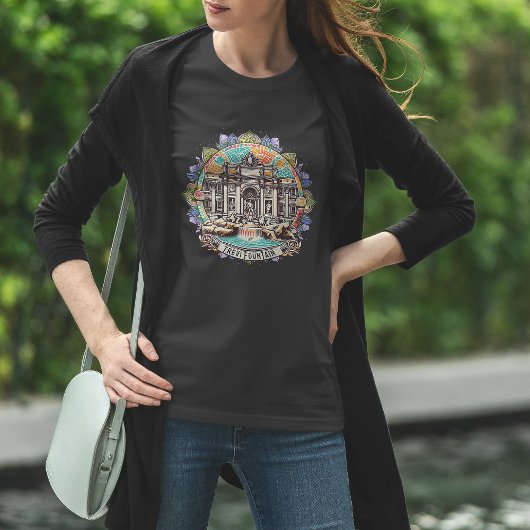 Rome Fluisterende Fontein Dames Basic T-shirt