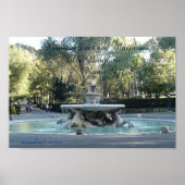 Rome, fontein, villa Borghese Poster (Voorkant)