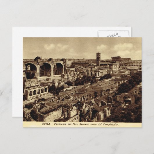Rome, Forum, Panorama Briefkaart (Voorkant / Achterkant)
