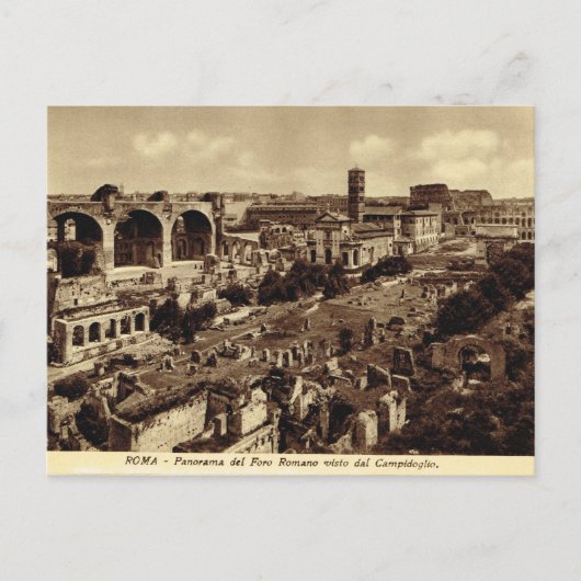 Rome, Forum, Panorama Briefkaart (Voorkant)