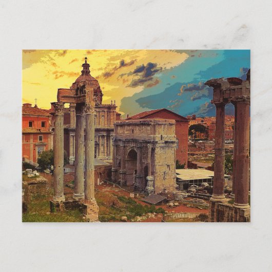 Rome Forum Romanum Architecture Italië #2 Briefkaart (Voorkant)