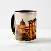 Rome Forum Romanum Architecture Italië Mok (Voorkant links)