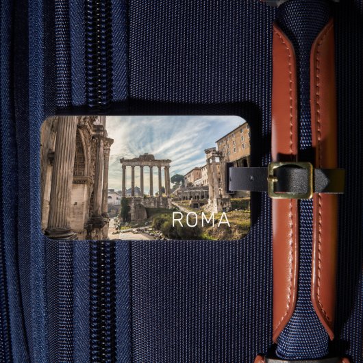 Rome Forum Romanum Italië Holiday Souvenir Bagagelabel (Voorkant Insitu 4)