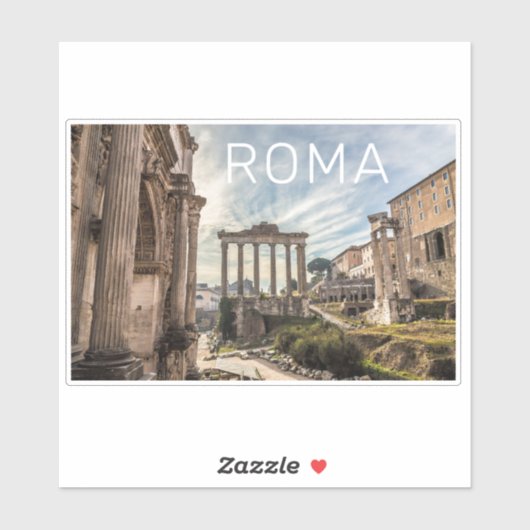 Rome Forum Romanum Italië Holiday Souvenir Sticker (Vel)
