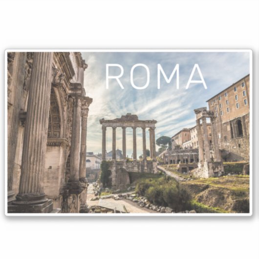Rome Forum Romanum Italië Holiday Souvenir Sticker (Voorkant)