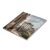 Rome Forum Romanum Italië Holiday Souvenir Tegeltje (Zijkant)