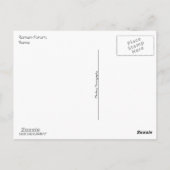 Rome (Forum Ruins) Briefkaart (Achterkant)