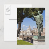 Rome, Forum, standbeeld van Cesar Briefkaart (Voorkant / Achterkant)