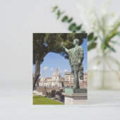 Rome, Forum, standbeeld van Cesar Briefkaart (Staand voorkant)