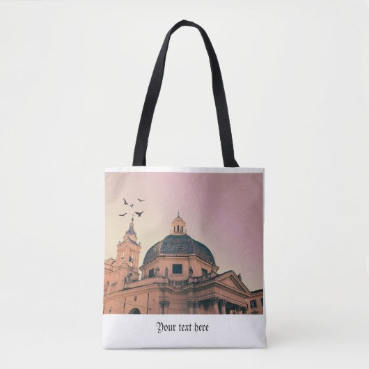 Rome foto's gepersonaliseerde boodschappentas voor tote bag (Voorkant)