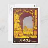 "Rome"  Franse reisposter Briefkaart (Voorkant / Achterkant)