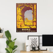 "Rome" Franse reisposter Poster (Thuiskantoor)