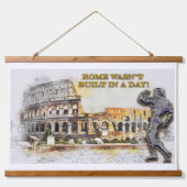 Rome Gebouwd Lichaamsbouwer Werkontwerp Hangend Wandkleed (Voorkant)