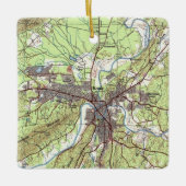 Rome Georgia Topo Map Keramisch Ornament (Voorkant)