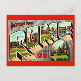 Rome Georgia Vintage Ansichtkaart Briefkaart