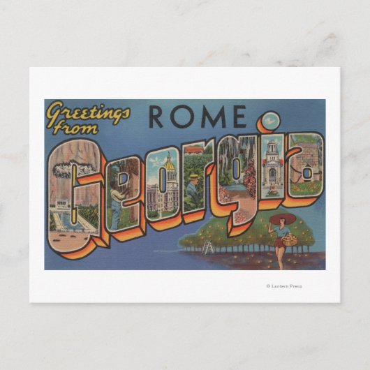 Rome, GeorgiaLarge Letter ScenesRome, GA Briefkaart (Voorkant)