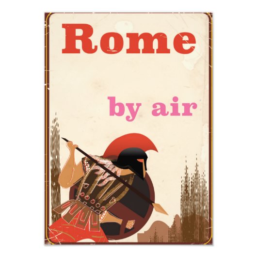 Rome Gladiator vliegtuigposter Foto Afdruk (Voorkant)