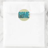Rome Grafisch Ronde Sticker (Tas)