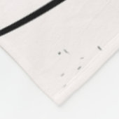 Rome Hand Lettered Design Fleece Deken (Hoek)