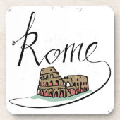 Rome Hand Lettered Design Onderzetter (Voorkant)