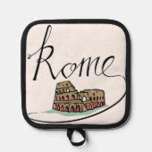 Rome Hand Lettered Design Pannenlap (Voorkant)